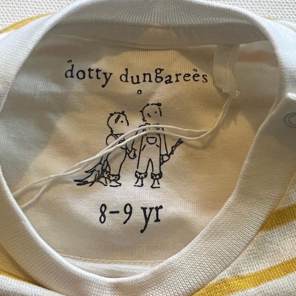 Dotty dungarees Ochre Breton Stripe Top - Picture 8 of 13